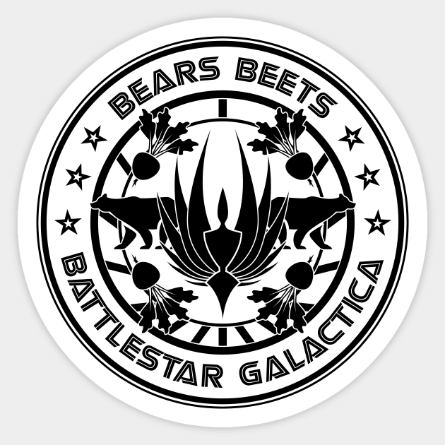 Bears, Beets, Battlestar Galactica Sticker by Woah_Jonny